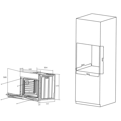 Духовой шкаф электрический Haier HOX-P06HGBX 