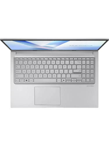 Ноутбук ASUS Vivobook 15 X1504MA-BQ224, 15.6" (1920x1080) IPS/Intel Core 5 320/8 ГБ DDR5/512 ГБ SSD/Intel Graphics/Без системы, Серебристый (90NB17I2-M01370)