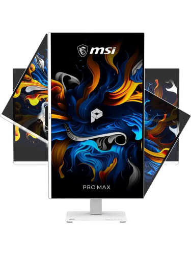 Монитор MSI 26.5" PRO MAX 271UPXW12G белый QD OLED LED 16:9 HDMI матовая HAS Piv 250cd 178гр/178гр 3840x2160 120Hz DP 4K USB 8кг