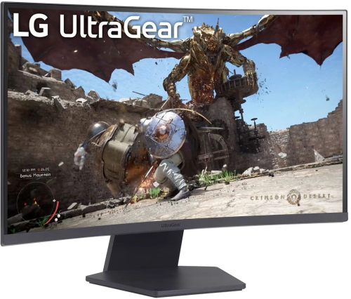 Монитор LG 27" 27GS60QC-B UltraGear VA 2560x1440 180Hz 1ms, чёрный