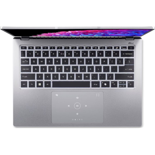 Ноутбук Acer Swift Go SFG14-73-77U8, 14" (2880x1800) IPS/Intel Core Ultra 7 155H/16 ГБ DDR5/1024 ГБ SSD/Intel Arc Graphics/Windows 11 Home, Серебристый (NX.KV4CD.001)