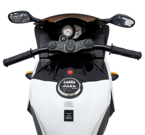 Электромобиль «Супербайк», 1 мотор, цвет белый