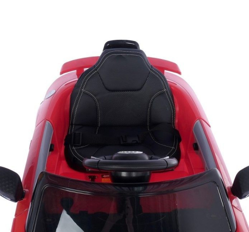 Электромобиль AUDI TT RS, цвет красный, EVA колеса, кожаное сидение