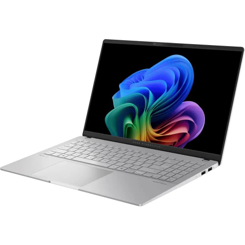 Ноутбук ASUS Vivobook S 15 S5507QA-MA006W, 15.6" (2880x1620) OLED 120 Гц/Snapdragon X Elite X1E-78-100/16 ГБ DDR5/1024 ГБ SSD/Qualcomm Adreno/Windows 11 Home, Серебристый (90NB14Q2-M005E0)