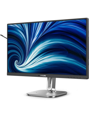 Монитор Philips 24B2N4200 23,8" 1920x1080, WLED, 16:9, IPS, 300cd, 1500:1, 4ms, 178/178, VGA, HDMI, DP, USB Hub, Speakers, 120Hz, Tilt, HAS, Swivel, Pivot, Внутр, VESA, Black, 3y