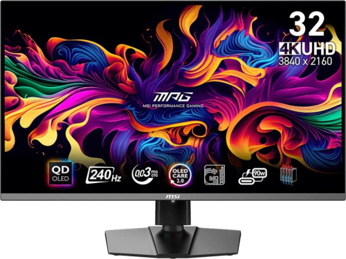 Монитор 31.5" MSI MPG 321URX QD-OLED 3840x2160,  0.03 ms, 240Hz, Black (9S6-3DD29A-055)