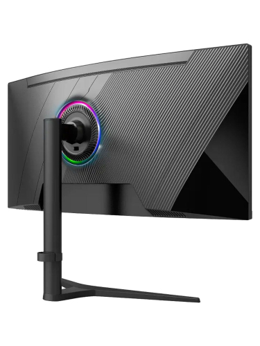Монитор 34" CBR MG-3401, IPS, UWQHD 2K 3440x1440, 165Гц, 1мс, 350Кд/м2, Динамики 2*3W, HAS, Pivot, 2*DP/2*HDMI/4*USB3.0, внешний БП, черный, кабели  HDMI/DP [LCD-MG3401-OPC]