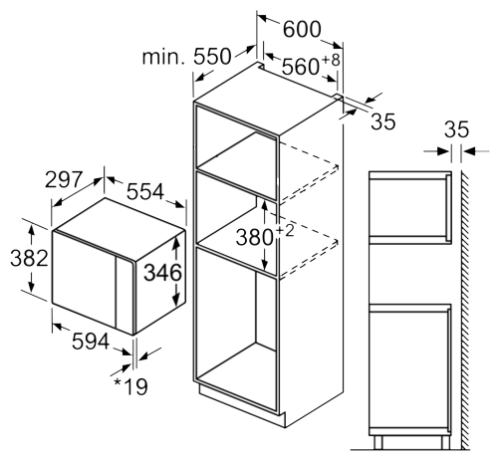 Микроволновая печь встраиваемая Bosch BEL524MB0 Микроволновая печь встраиваемая Bosch BEL524MB0