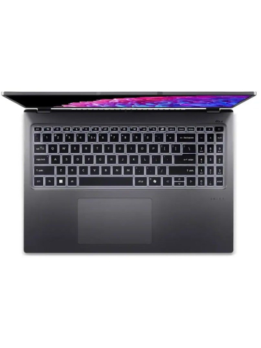 Ноутбук Acer Swift Go 16 SFG16-74-71W0, 16" (2048x1280) OLED 120 Гц/Intel Core Ultra 7 258V/32 ГБ DDR5/1024 ГБ SSD/Intel Arc Graphics/Без системы, Черный (NX.JNMCD.003)