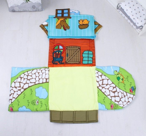 Развивающий коврик «Тропинка к дому», с дугами и погремушками, р-р 100х52х0,5 см. Развивающий коврик «Тропинка к дому», с дугами и погремушками, р-р 100х52х0,5 см.