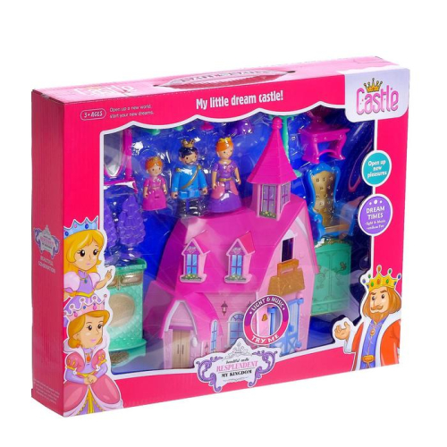 Дом для кукол «Волшебное королевство» свет, звук, с фигурками и аксессуарами