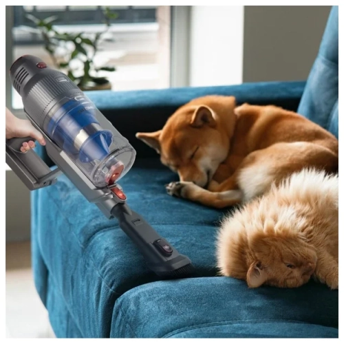 Пылесос REDMOND RV-UR361, серый/красный