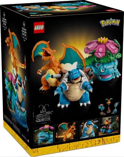 Конструктор LEGO Pokemon 72153 Венузавр, Чаризард и Бластойз