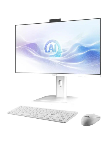 Моноблок MSI Modern AM273QP AI 1UM-441XRU, 27" (2560x1440) IPS 100 Гц/Intel Core Ultra 5 125U/16 DDR5/512 ГБ SSD/Intel Graphics/Без ОС/Клавиатура, мышь, Белый (9S6-AF0112-441)