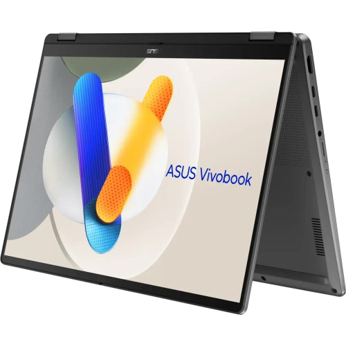 Ноутбук ASUS Vivobook 14 Flip TP3407SA-QL055W, 14" (1920x1200) OLED/Intel Core Ultra 7 256V/16 ГБ DDR5/1024 ГБ SSD/Intel Arc Graphics/Windows 11 Home, Серый (90NB14Y1-M00690)