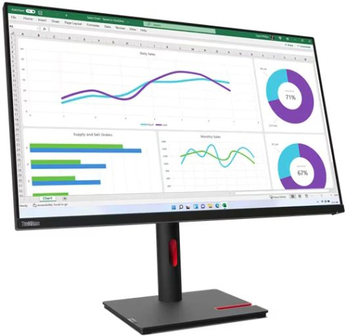 Монитор Lenovo 32" ThinkVision T32h-30 IPS LED 2560x1440 60Hz 4ms черный 63D3GAT1UK
