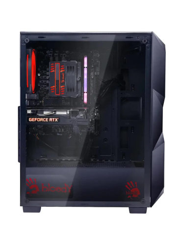 Системный блок Bloody BD-PC RAB84V2 TWR, AMD Ryzen 7 7700 / 32 ГБ DDR5 / 1024 ГБ SSD / NVIDIA GeForce RTX 5070 (12 Гб) / Windows 11 Home, черный (2142128)