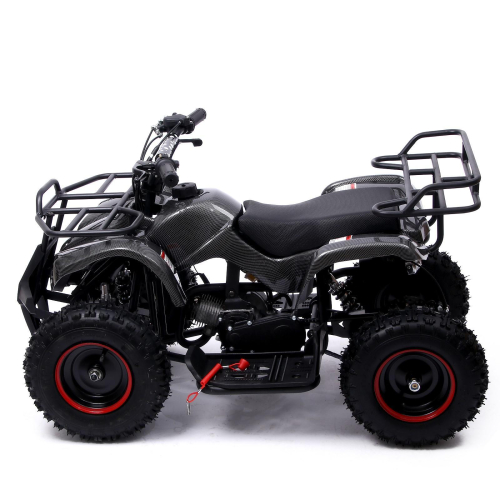 Детский квадроцикл бензиновый ATV G6.40 - 49cc, цвет чёрный карбон
