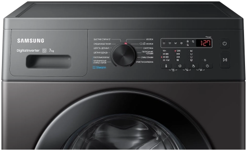 Стиральная машина Samsung WW70A4S20CX/LP, инокс/черный