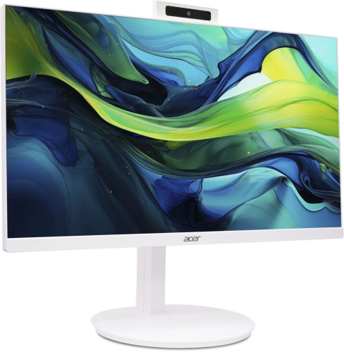 Моноблок Acer Aspire C24A-GRPL 23.8" Full HD Core 5 120U (1.4) 16Gb SSD512Gb Graphics CR Win 11 GbitEth WiFi BT 90W клавиатура мышь Cam белый
