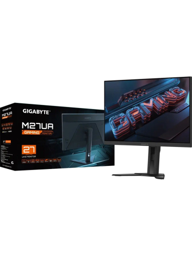 Монитор Gigabyte M27UA Black 27" {IPS 3840x2160 160Hz 1ms 400cd 1000:1 178/178 10bit 2xHDMI 2.1 DisplayPort 1.4 3xUSB3.2 USB Type-C FreeSync HDR антибликовая}