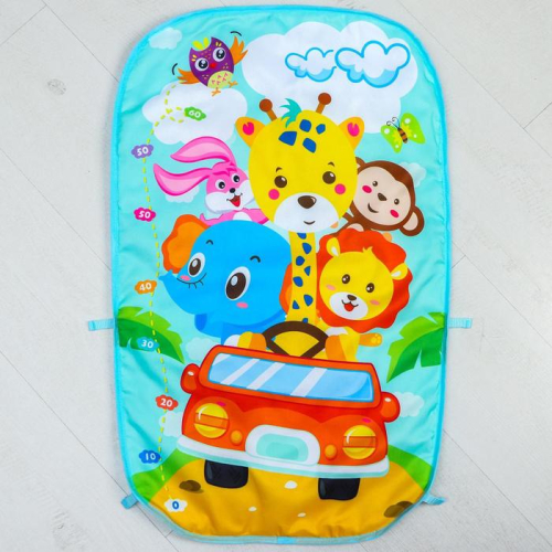 Развивающий коврик «Жирафик», с пианино, голубой Развивающий коврик «Жирафик», с пианино, голубой