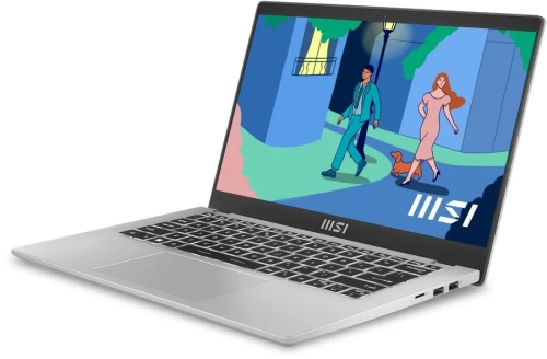 Ноутбук MSI Modern 14 C12MO-689RU, 14" (1920x1080) IPS/Intel Core i5-1235U/16ГБ DDR4/512ГБ SSD/Iris Xe Graphics/Windows 11 Pro, серебристый (9S7-14J111-689)