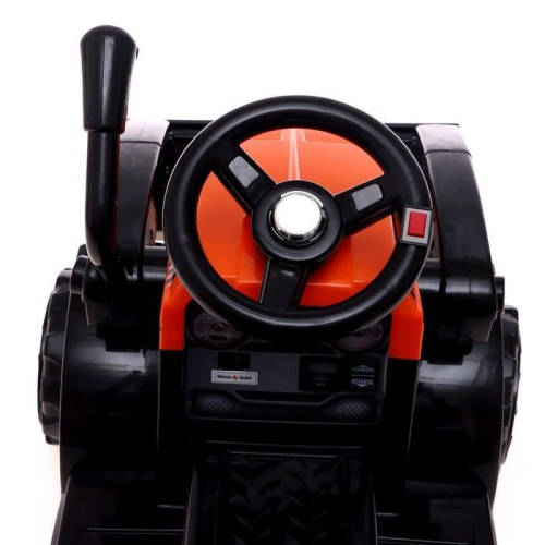 Электромобиль «Трактор», с прицепом, цвет оранжевый