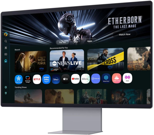 Монитор Samsung 32" Smart Monitor M9 LS32FM902SIXCI Ultra HD 4K OLED LED серебристый