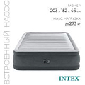 Кровать надувная QUEEN COMFORT-PLUSH AIRBED, 152 х 203 х 46 см, 64414ND