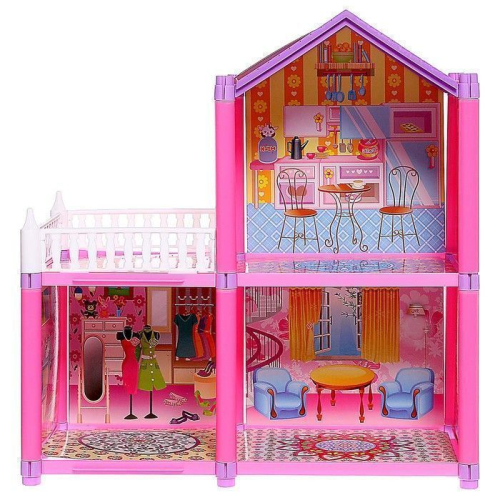 Дом для кукол «Коттедж» с куклами и аксессуарами