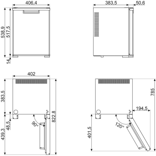 Холодильник SMEG MTE40