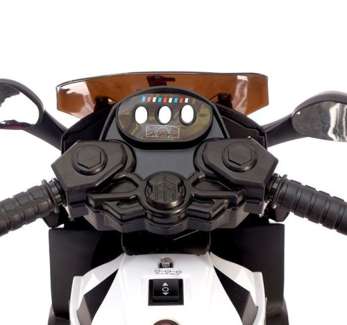 Электромобиль «Спортбайк», цвет белый Электромобиль «Спортбайк», цвет белый