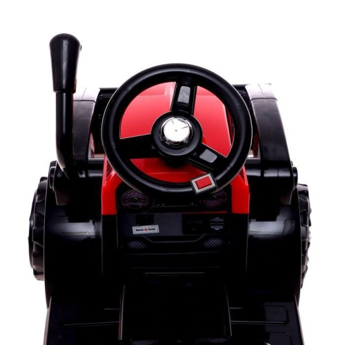 Электромобиль «Трактор», с прицепом, цвет красный Электромобиль «Трактор», с прицепом, цвет красный