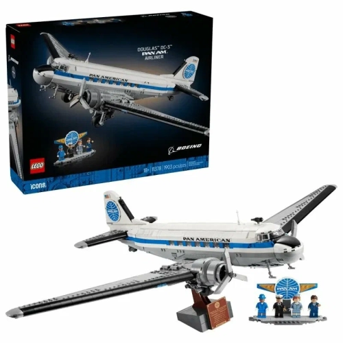 Конструктор LEGO Icons 11378 Пассажирский самолёт Douglas DC-3 PAN AM