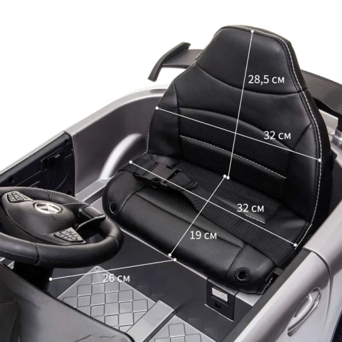 Электромобиль TOMMY Mercedes AMG GT MB-7 серебрянный