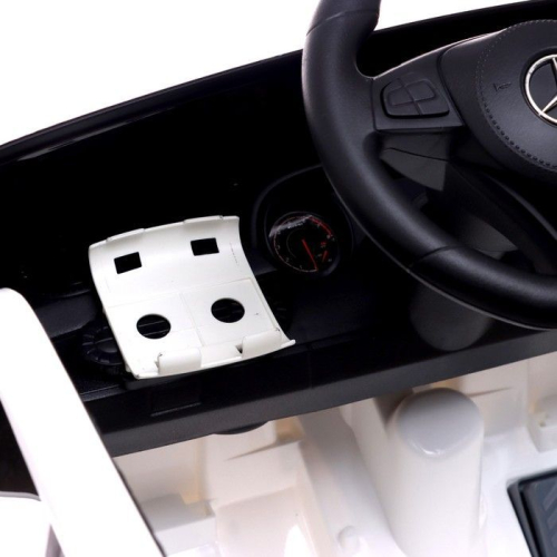 Электромобиль MERCEDES-BENZ GLS, EVA колеса, кожаное сидение, цвет белый