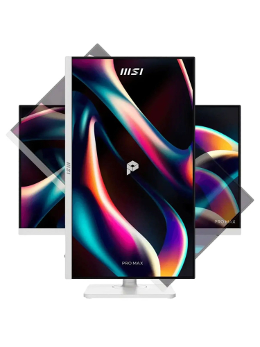 Монитор MSI 23.8" Pro MAX MAX 241PHW E14 белый IPS LED 4ms 16:9 HDMI матовая HAS Piv 1500:1 300cd 178гр/178гр 1920x1080 144Hz VGA DP FHD USB 3.3кг