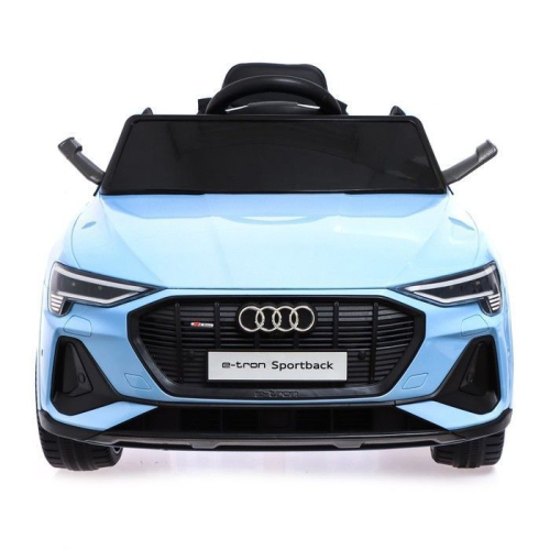Электромобиль AUDI e-tron Sportback, EVA колеса, кожаное сидение, цвет голубой