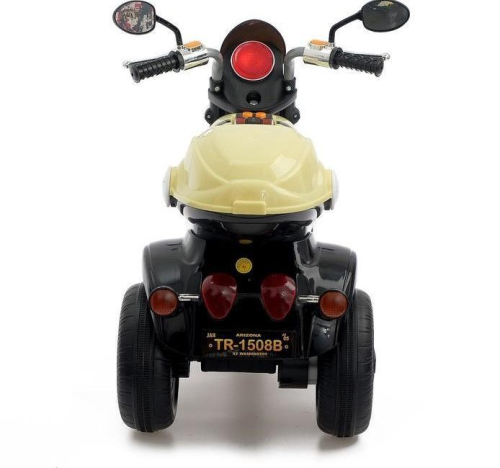 Электромобиль «Чоппер», с аккумулятором, световые и звуковые эффекты, цвет бежевый