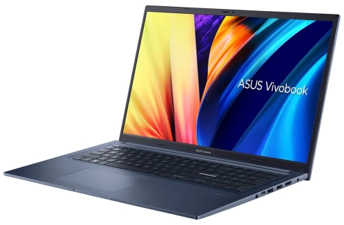 Ноутбук ASUS Vivobook 17 M1702QA-AU007W 1920x1080, AMD Ryzen 5 5600H 3.3 ГГц, RAM 8 ГБ, SSD 512 ГБ, AMD Radeon RX Vega 7, Windows 11, 90NB0YA2-M00120, синий
