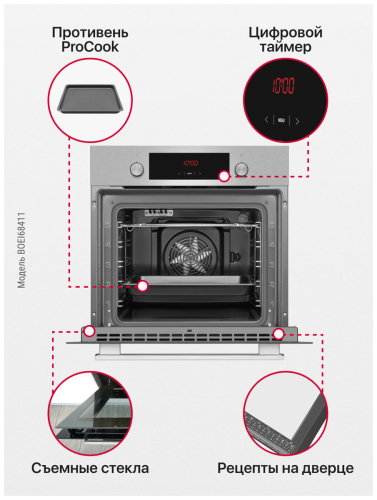 Духовой шкаф электрический Hansa BOEI68411 