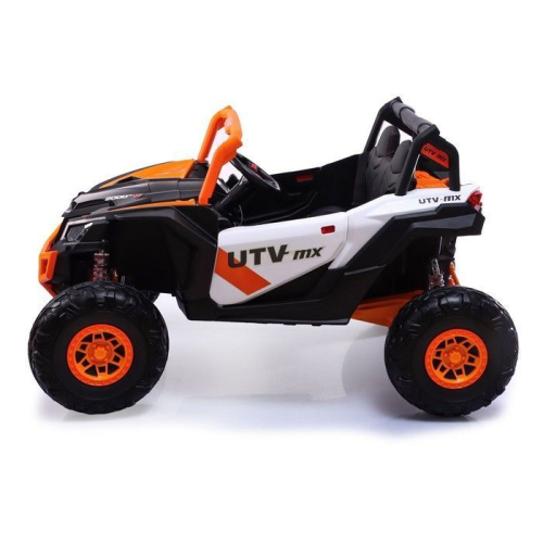 Электромобиль «БАГГИ», АКБ 24V, монитор, EVA колеса, кожаное сидение, цвет оранжевый