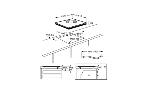 Индукционная варочная панель ELECTROLUX IPE6440KX