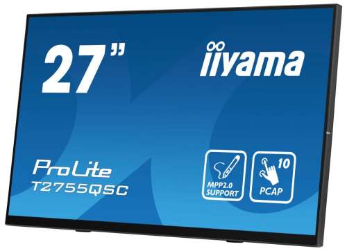 Монитор Iiyama 27" ProLite T2755QSC-B1 черный IPS LED