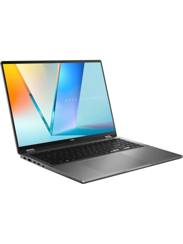 Ноутбук ASUS Vivobook 16 Flip TP3607SH-RJ043W, 16" (2880x1800) OLED 120 Гц/Intel Core Ultra 7 258V/32 ГБ DDR5/1024 ГБ SSD/NVIDIA GeForce RTX 5050 для ноутбуков (8 Гб)/Windows 11 Home, Серый (90NB15S1-M00210)