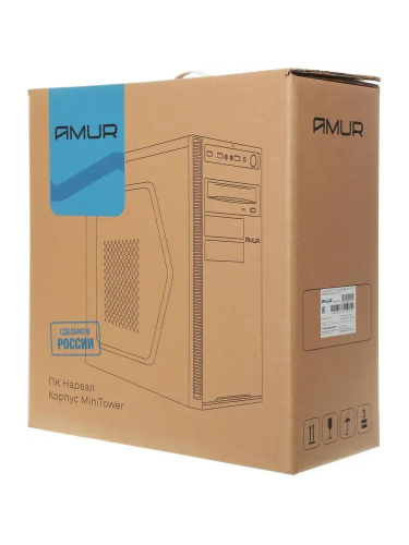 Системный блок Amur Нарвал B7I21 MT, Intel Core i5-12400 / 16 ГБ DDR5 / 512 ГБ SSD / Intel UHD Graphics / Без ОС / Клавиатура, мышь, черный (2168216)