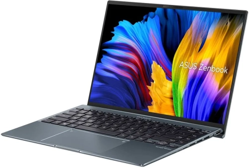 Ноутбук ASUS Zenbook 14X OLED UX5401ZA-KN057, 14", Intel Core i5 12500H 2.5ГГц, 16ГБ, 512ГБ SSD, Intel Iris Xe graphics , без операционной системы, серый