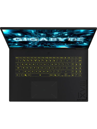 Ноутбук Gigabyte Gaming A18 PRO DYJ, 18" (2560x1600) IPS 165 Гц/Intel Core 7 240H/32 ГБ DDR5/1024 ГБ SSD/NVIDIA GeForce RTX 5080 для ноутбуков (16 Гб)/Без системы, Черный (DYJG3KZBC4SD)