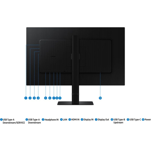 Монитор Samsung 27" S27D604UAIXCI Quad 2K (1440p) IPS LED черный